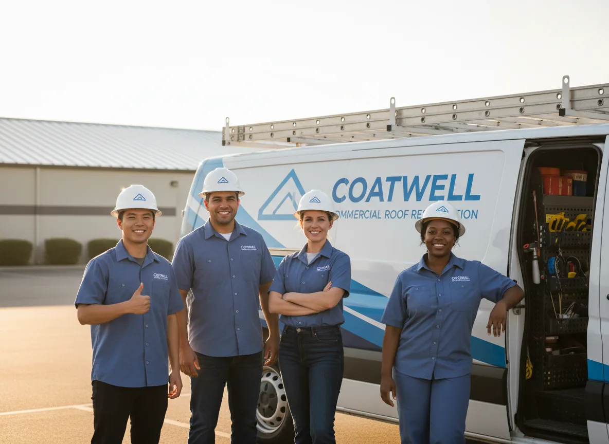 Commercial roof coating company in Arlington, OH