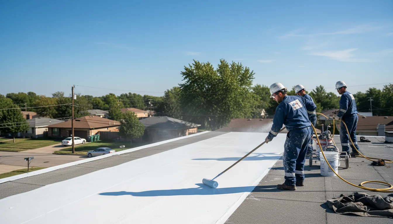 Commercial roof coating in Arlington, OH near me